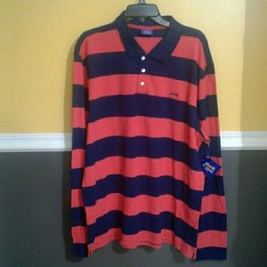 Mens Long sleeve Le Tigre polo shirt
